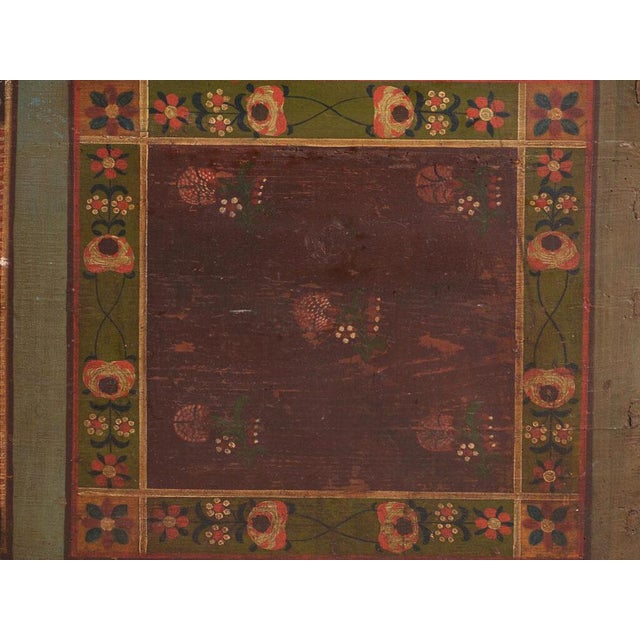 Antique Painted Dowry Chest in Pine, Central Europe, 1850 For Sale - Image 10 of 15