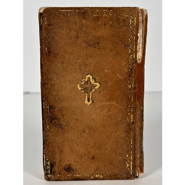 Animal Skin Antiquarian French Leather Prayer Book: Method for Conversing With God, 1774 For Sale - Image 7 of 18