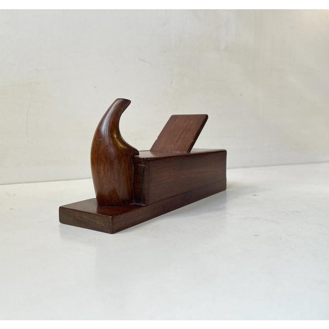 Antique Woodworking Plane Shaped Oak Box, 1890s For Sale - Image 3 of 11