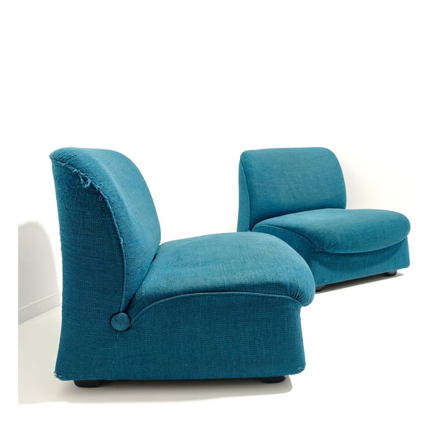 Textile Italian Ciprea Modular Lounge Chairs by Afra and Tobia Scarpa for Cassina, 1968, Set of 2 For Sale - Image 7 of 12