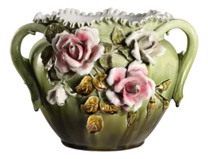 Italian Ceramic Cache Pot