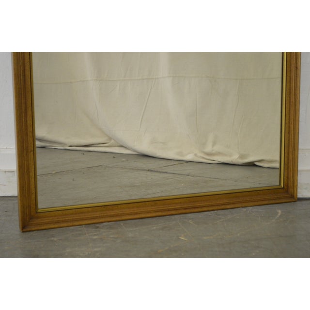 Henredon Vintage Walnut Frame Rectangular Wall Mirror For Sale In Philadelphia - Image 6 of 12