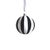 The Monochrome Stripe Glass Hanging Holiday Ornaments bring a touch of modern elegance to your festive decor. Each...