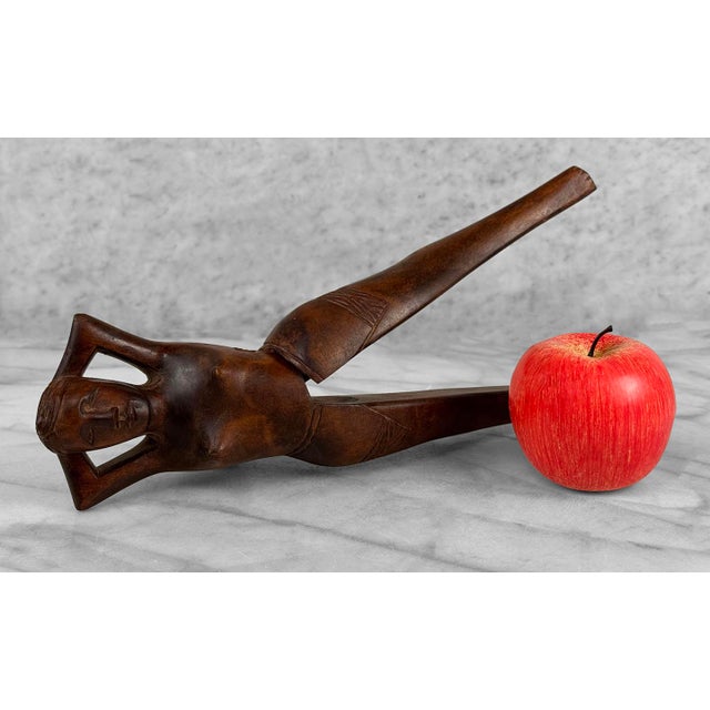 Vintage Traditional Mahogany Carved Nude Women Nut Cracker, c.1950’s - Pairs Nicely with Many Mid-Century & Eclectic...
