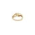 Metal Round Cut Yellow Sapphire Diamond Bypass Ring in 18k Solid Gold Size 7 For Sale - Image 7 of 14