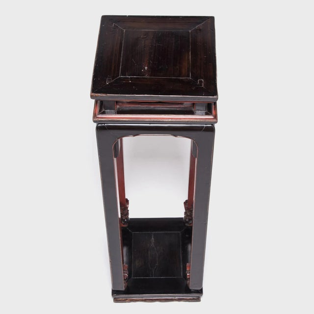 The perfect way to call attention to a plant, special vase or piece of art, these tall display tables date from 1850...