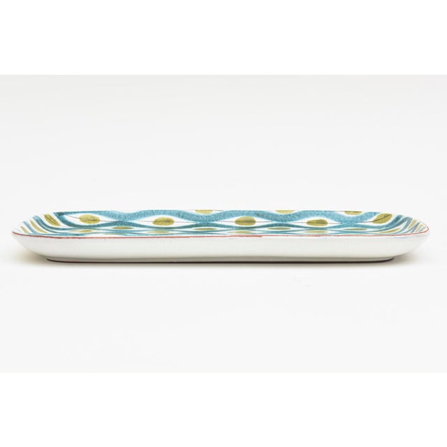 Vintage Stig Lindberg Gustavsberg Swedish Ceramic Tray or Dish, Desk Accessory, 1950's For Sale - Image 9 of 11