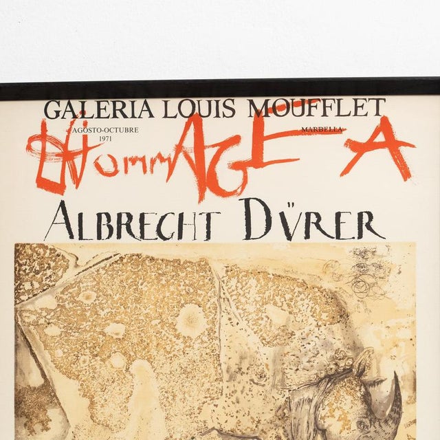 Salvador Dalí­, Hommage À Albrecht Dürer, Original Lithograph, 1970s, Paper For Sale - Image 6 of 12