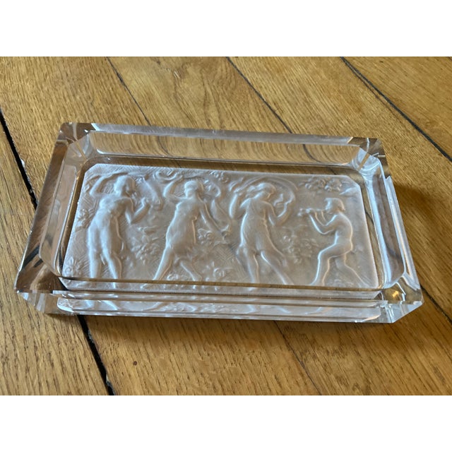 Art Deco Heinrich Hoffmann Bohemian Crystal Box/Ashtray - Faun & Dancing Nymphs For Sale - Image 10 of 10