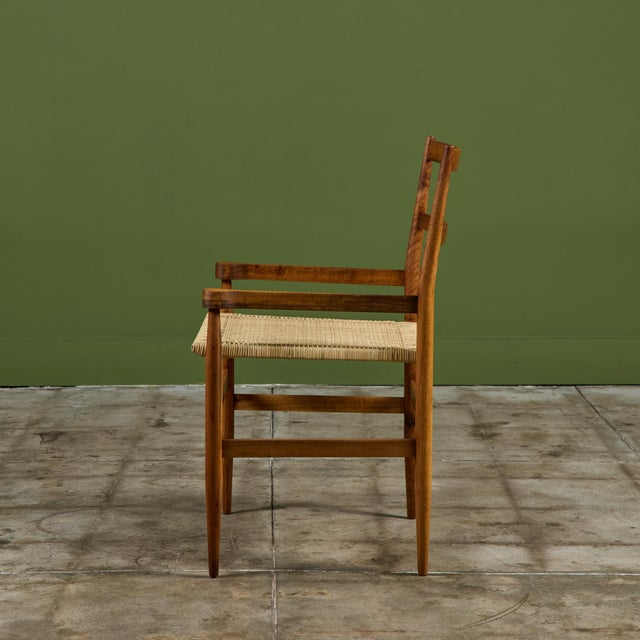 Gio Ponti Cane Seat Armchair for Knoll International For Sale In Los Angeles - Image 6 of 18
