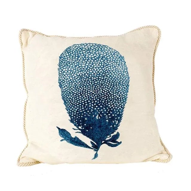 Not Yet Made - Made To Order Sunbrella Blue Sea Kelp Pillow For Sale - Image 5 of 5