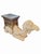 Cream Large Vintage Plaster Camel Palm Beach Regency Garden Stool For Sale - Image 8 of 11