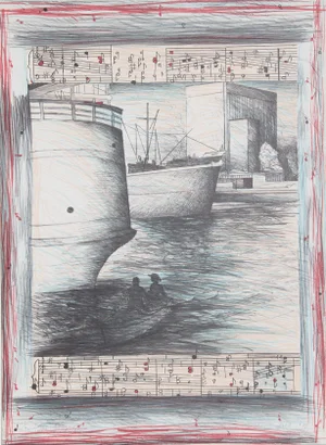 Susan Hall, the Song of Love, Lithograph