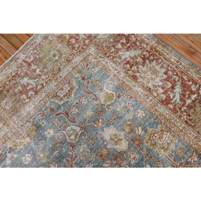 Blue Rust Antique Persian Mahal - 9'4" x 12'3" For Sale - Image 10 of 10