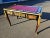 Antique-Style French Writing Desk – Boulle Design With Burgundy Leather Top For Sale - Image 10 of 12