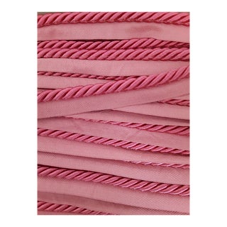 Scalamandre Rose Color Cord Rope Fabric Trim- 25 Yards For Sale