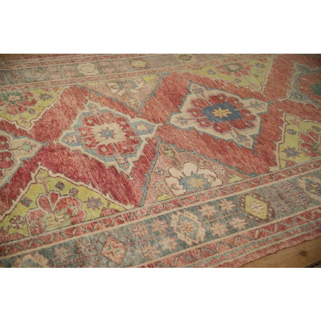 Vintage Distressed Oushak Rug Runner - 5'4" x 11'3" For Sale - Image 10 of 11