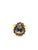Bochic “Capri” Natural Rose Cut Diamond Ring Set In 18K Gold & Silver For Sale - Image 4 of 11