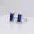 A superb pair of Modernist 18ct white gold and lapis lazuli cufflinks. Stamped 750 along with maker's mark 'R'. Circa...