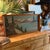 Mid-Century Folk Art Mountain Cabin Landscape Oil Painting in Walnut Frame For Sale - Image 10 of 11