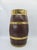 Decorative Wooden Barrel-Shaped Stand with Brass Hardware, 1970s For Sale - Image 9 of 12