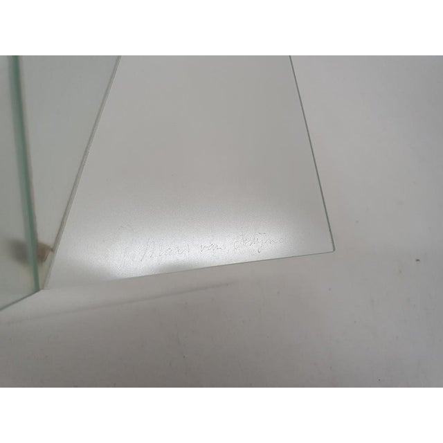 Geometric Delta Vase in Glass attributed to Mart van Schijndel, Netherlands, 1983 For Sale - Image 6 of 7