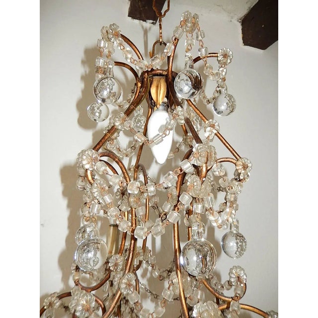French French Murano Drops Crystal Prisms Chandelier For Sale - Image 3 of 9
