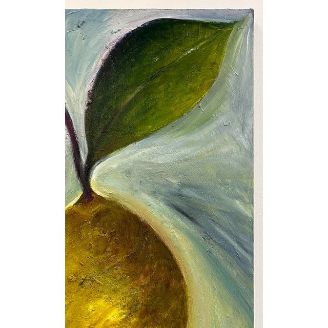 Abstract “Lemon Wind” Acrylic on Canvas Painting by Judy Gittelsohn - For Sale - Image 3 of 8