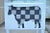 Farmhouse Mid 20th Century Farmhouse Cow & Pig Painted White & Black Metal & Glass Island Center Table For Sale - Image 3 of 12