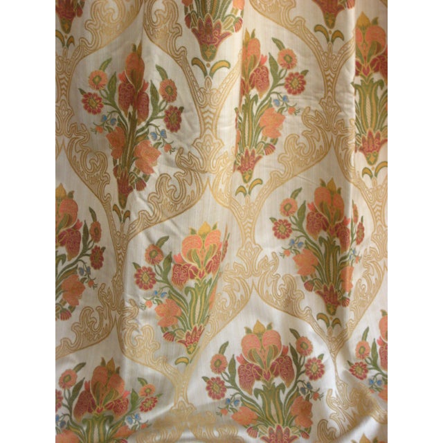Large Pair of Art Nouveau Style Vintage Curtains For Sale - Image 13 of 14