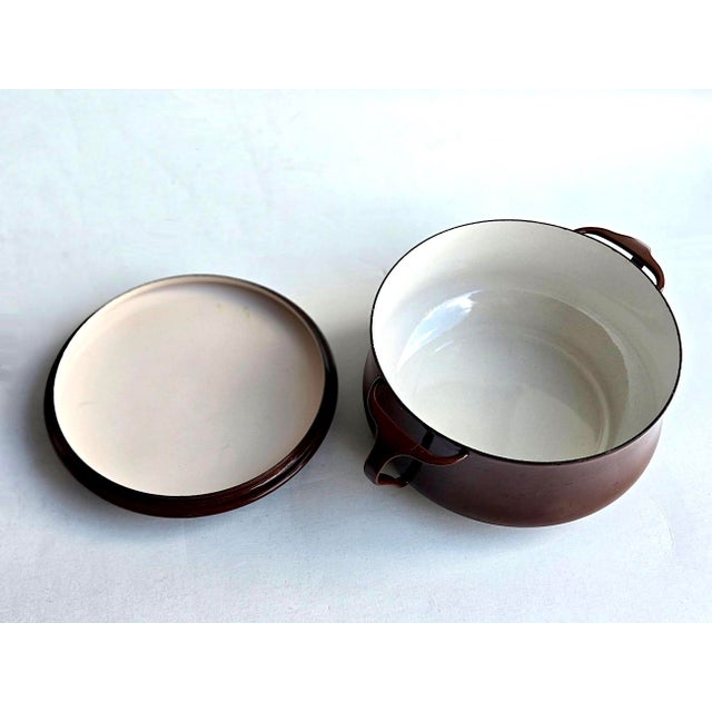 1970s Dansk Kobenstyle 2 Quart Casserole Pot With Trivet Lid, Designed by Jens H. Quistgaard For Sale In Miami - Image 6 of 14