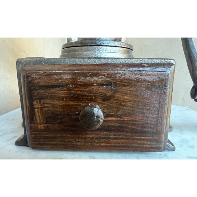 Brass .Peugeot Freres Cast Iron Coffee Grinder , 1880's For Sale - Image 8 of 10