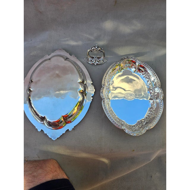 1920s Silver Serving Dish With Lid For Sale - Image 11 of 17