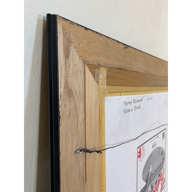 "Spring Blossom" Original Oil Framed Painting by Artist Sonia Gold For Sale - Image 12 of 15