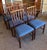 Set of Six Mid Century Modern Teak Frame Dining Chairs c.1960 For Sale - Image 4 of 7