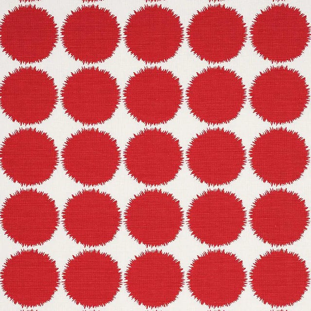 Sample - Schumacher X Studio Bon Fuzz Fabric in Red For Sale