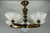 Art Deco Bronze and Opalescent Glass Six-Light Chandelier attributed to Ezan, France For Sale - Image 11 of 18