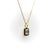 This 18k gold necklace holds a beautiful Emerald Cut half-carat diamond in a collet setting. One of the oldest gemstone...