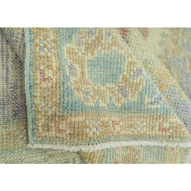 Turkish Oushak Rug 2'10" x 8'6" #19232 For Sale In Houston - Image 6 of 8