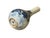 Vintage Tiny Small Blue White Pear Shape Blue White Graphic Vase For Sale - Image 10 of 10
