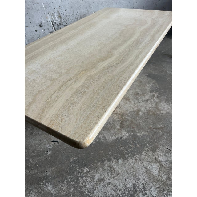 Italian Travertine Coffee Table, 1970s For Sale - Image 6 of 10