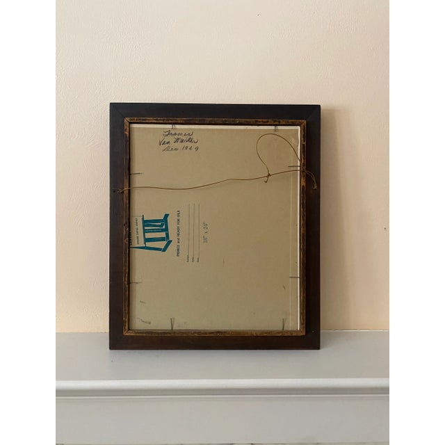 1960s Vintage 1969 Portrait Painting on Canvas - Signed For Sale - Image 5 of 7