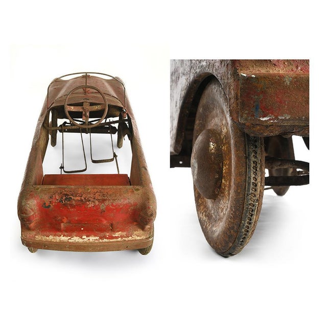 Red Children's Car, 1920s For Sale - Image 4 of 6