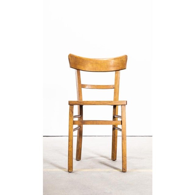 1950s Vintage Oak and Bentwood Café Chair, 1950s For Sale - Image 5 of 6