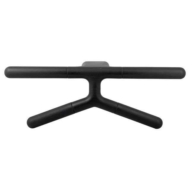 Black Ash Jeeves Wall Mounted Valet Stand by Tolila & Gilliland For Sale