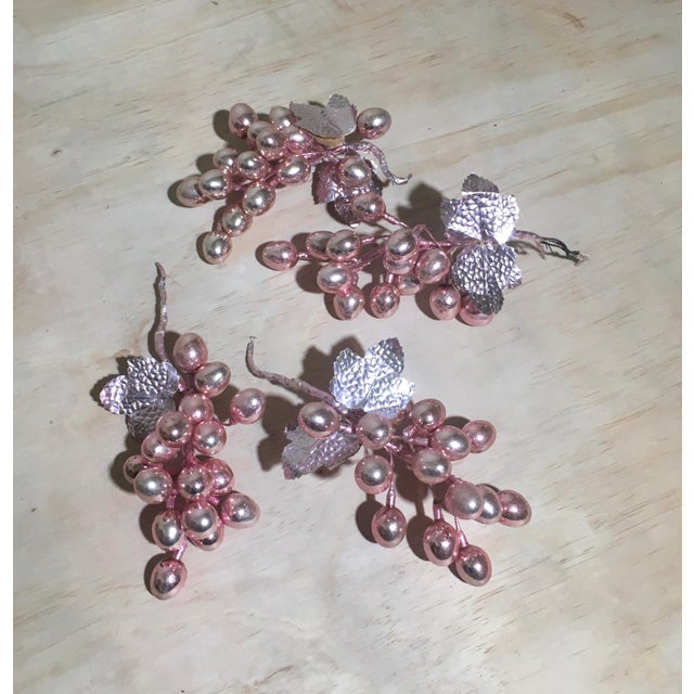 Antique Pink Mercury Glass Grapes Set of 4 Chairish