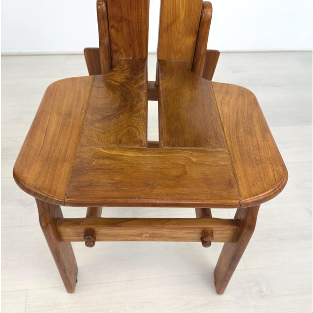 Italian Brutalist Dining Chairs - Set of 7 For Sale - Image 9 of 15