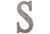 American Vintage Wood Sign Letter Letter S For Sale - Image 3 of 3