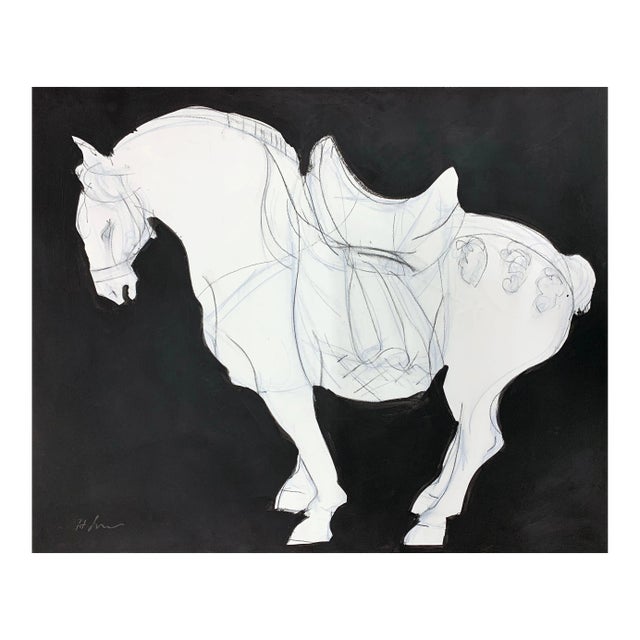 Tang Echo I, Contemporary Work on Paper, Equestrian Drawing For Sale