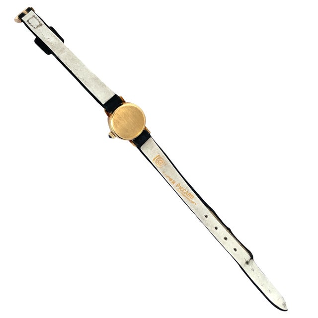Gold Mid 20th Century Lucien Piccard 14k Yellow Gold Manual Wind Coin Watch For Sale - Image 8 of 8
